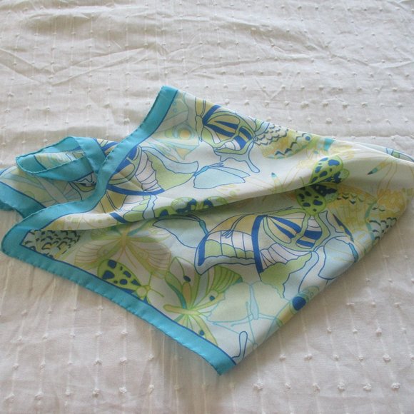 Butterflies 1970's scarf - Picture 4 of 5